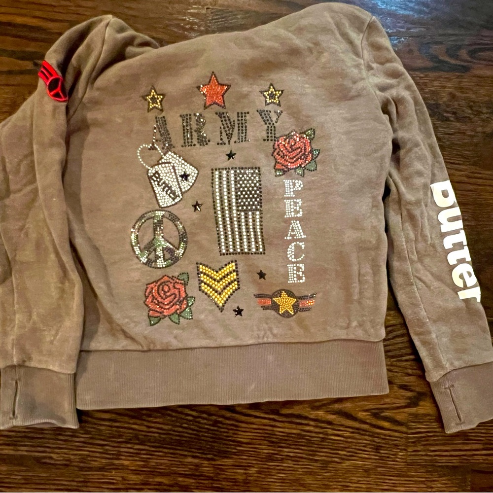 Butter size 7 Army hoodie